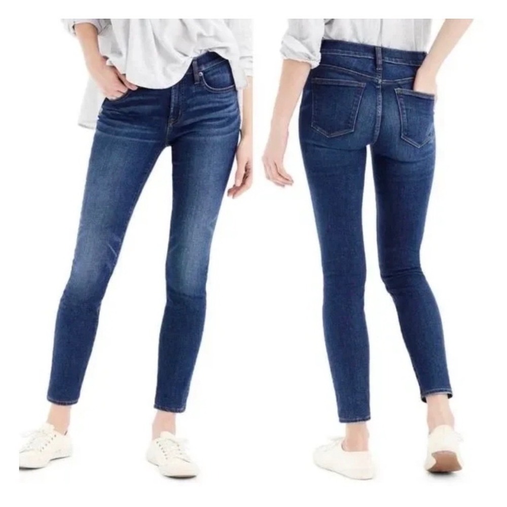 J Crew‎ Toothpick High Rise Skinny Jeans Dark Wash Women Size 28